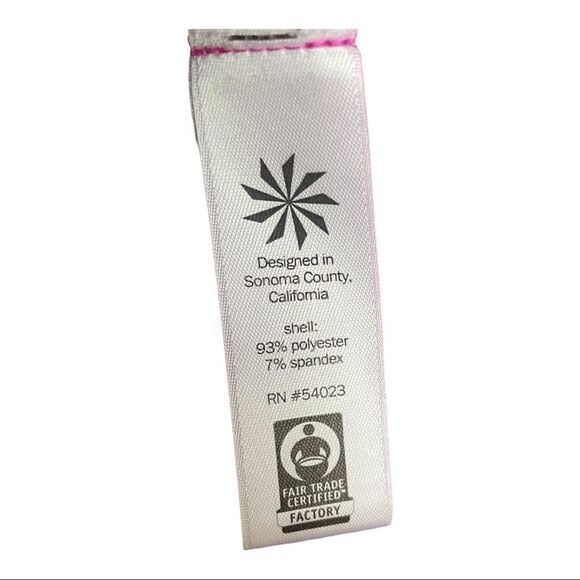 ATHLETA Chi I Pink Racerback Tank Top Shadow Stripe High Neck Light Womens XXS - Picture 8 of 10